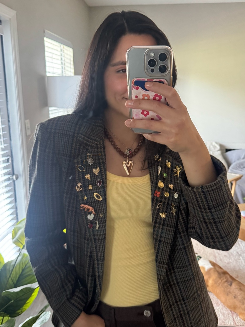 One-of-a-Kind Upcycled Vintage Charm Blazer - Picture 6 of 10